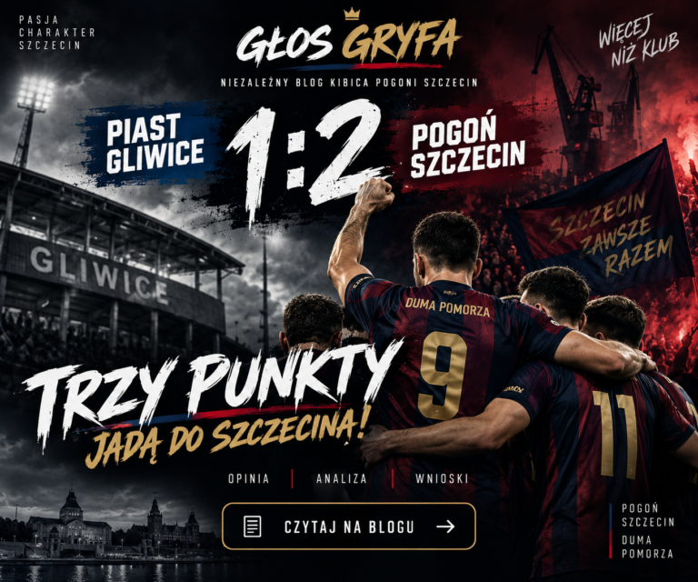 Piast Gliwice – Pogoń Szczecin 1:2. Portowcy wywożą trzy punkty z Gliwic | Opinia i analiza
